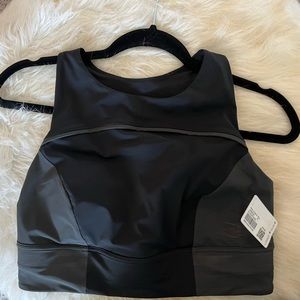 Lululemon black and grey sports bra